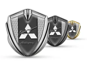 Mitsubishi Emblem Metall Abzeichen Minimaler Look Universell